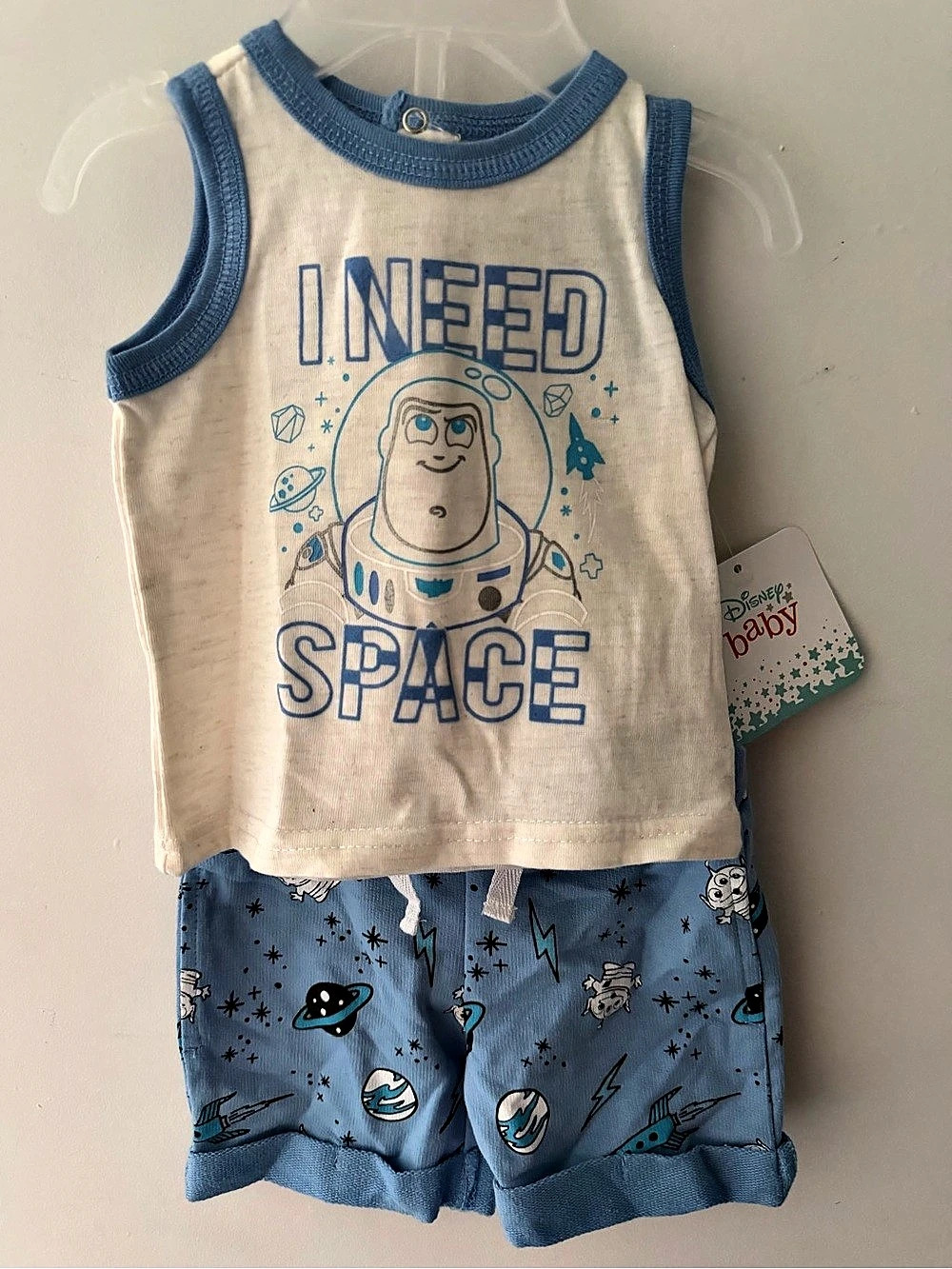 Disney Baby Buzz Lightyear I Need Space Tank Top and Shorts Set & Shorts Set